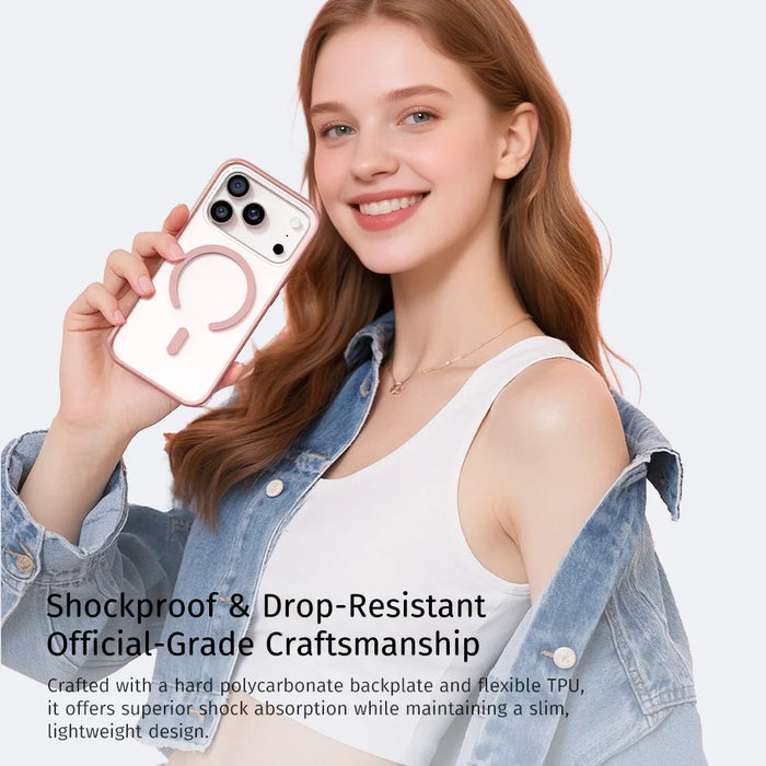 Rock Crystal Armor Anti-Yellowing Protection iPhone 17 Pro Case