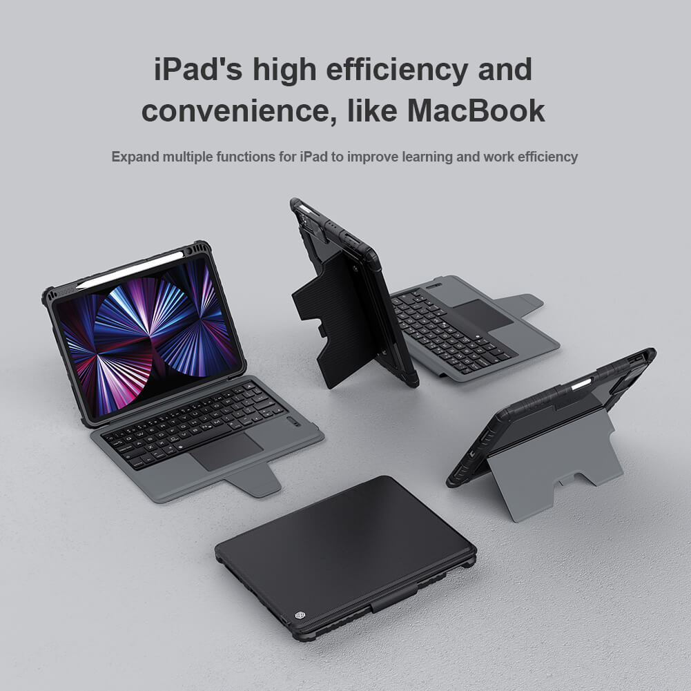 Nillkin Bumper Combo Keyboard Case for Apple iPad 10.9 (Pro 11/Air 11 (2024)/Air 4/5)