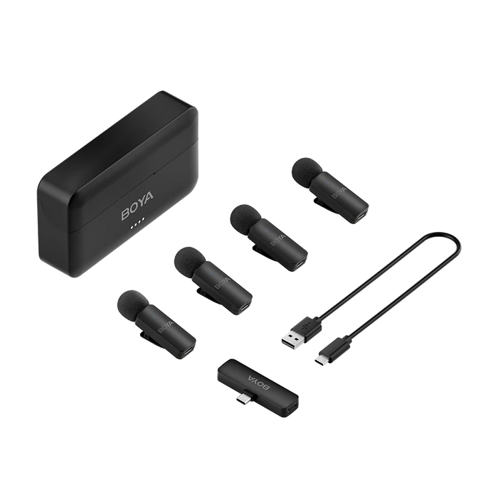 BOYA BY-V4U 4 Channel Mini Wireless Microphone