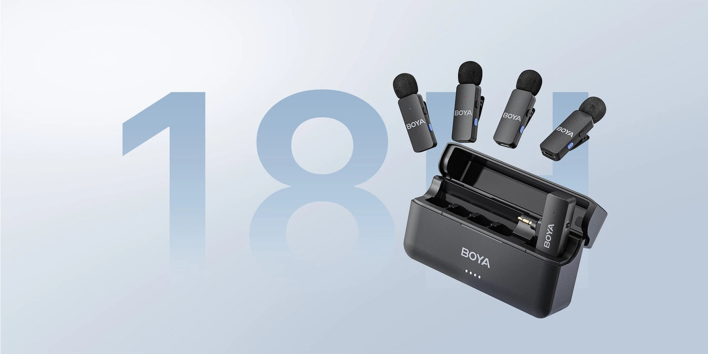 BOYA BY-V4U 4 Channel Mini Wireless Microphone