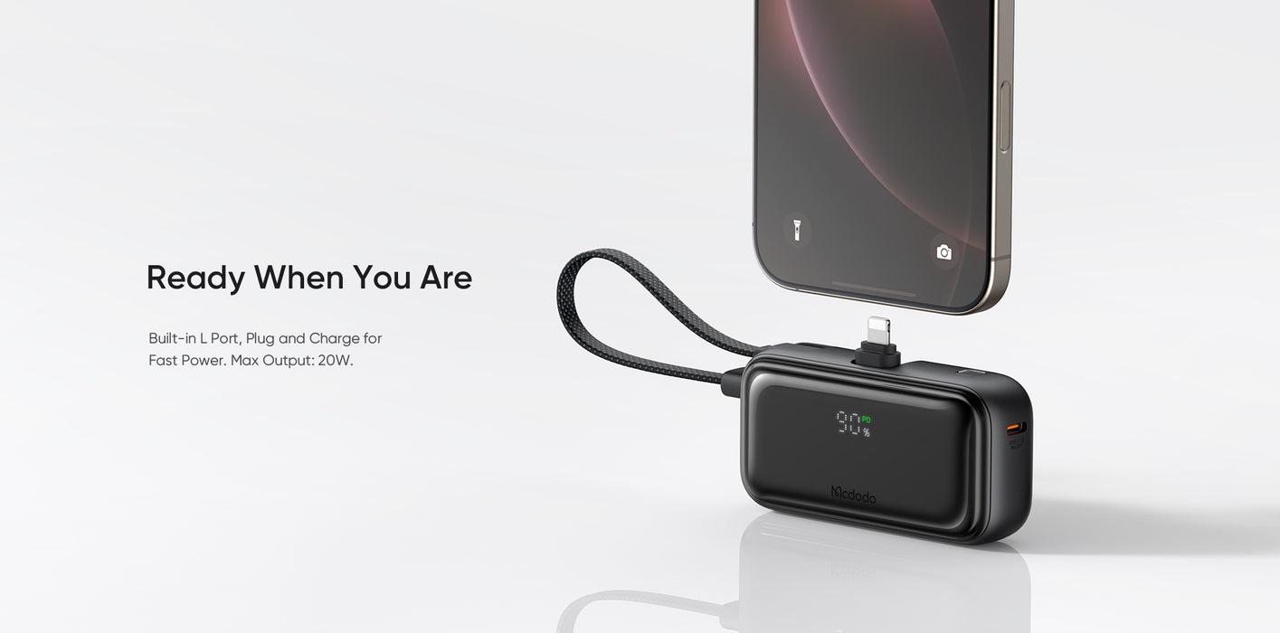 Mcdodo FreeKit Pocket Power Bank (Built-in Cable)