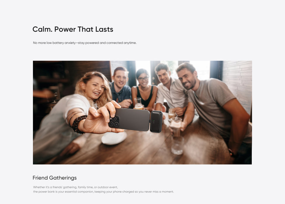 Mcdodo FreeKit Pocket Power Bank (Built-in Cable)