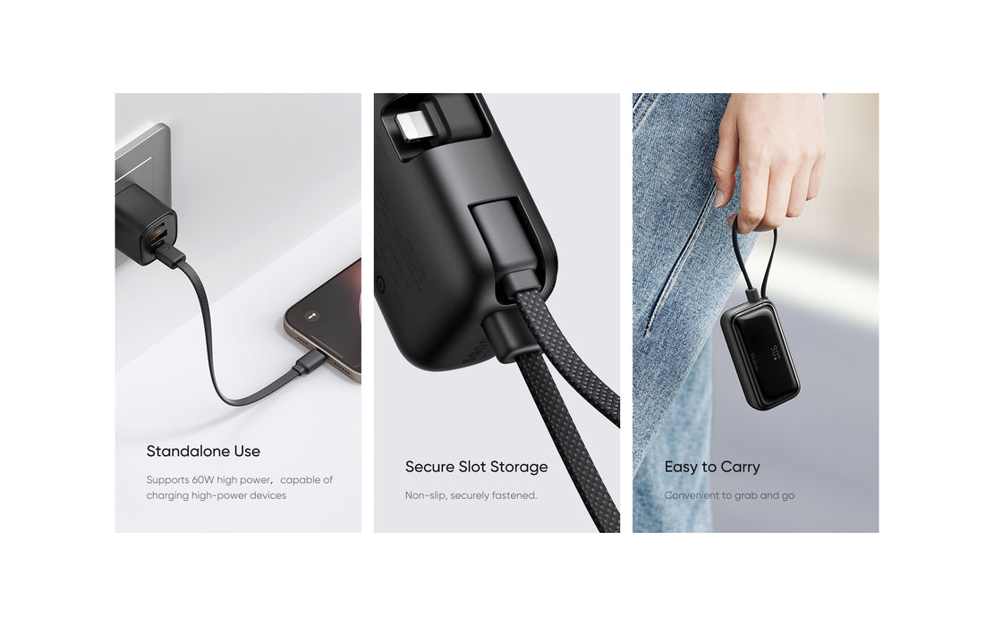 Mcdodo FreeKit Pocket Power Bank (Built-in Cable)