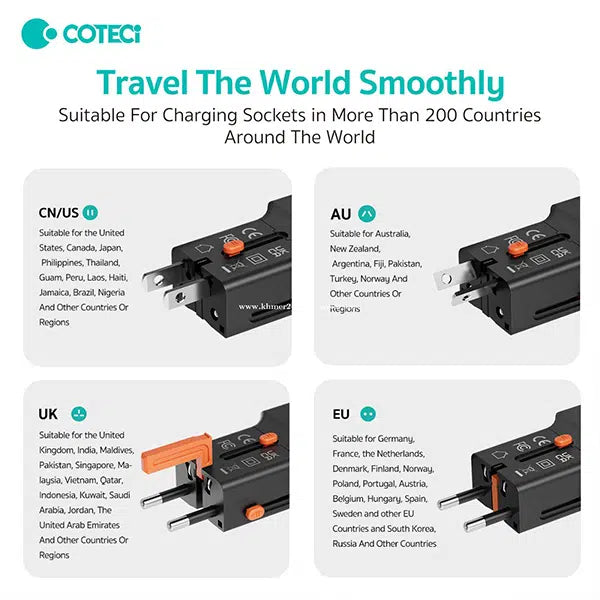 COTECi OT-002 25W Mini Travel Charger/Adapter