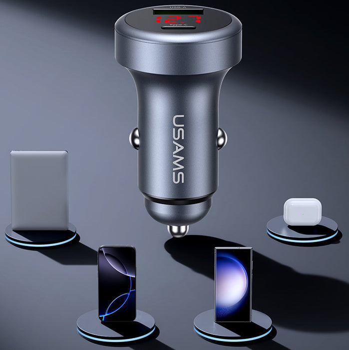 Usams CC-327 45w A+C Ports Aluminum Alloy Charger