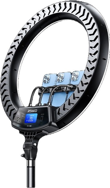 RTAKO AR‑GTB01‑18S 18″ Ring Light with Digital Display