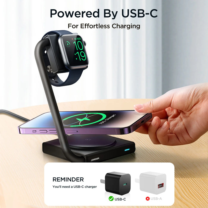 Joyroom JR-WQN05 2in1 Magnetic Wireless Charger