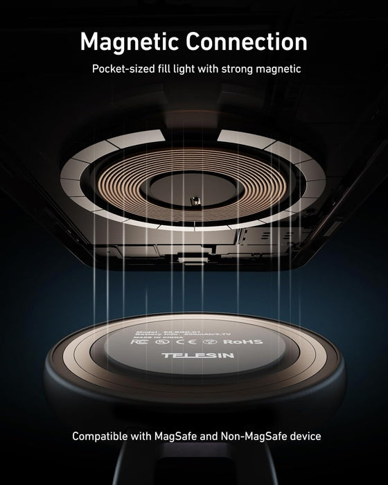 Telesin C03 Magnetic Selfie Ring Light