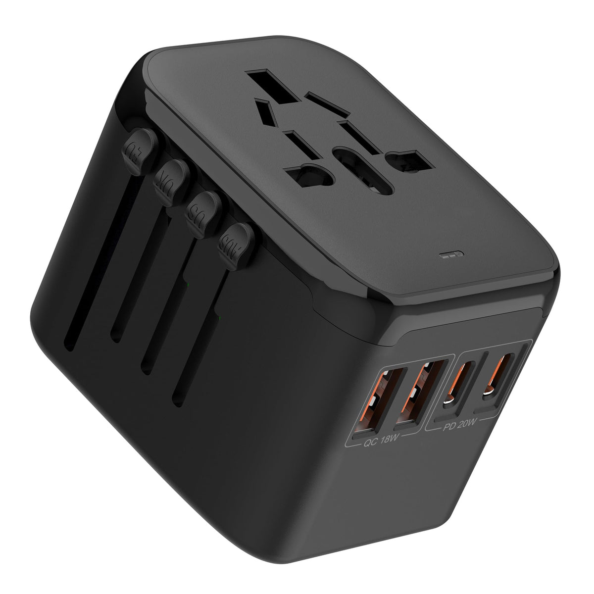 All-In-One International Travel Adapter OL-212PQ PD20W + QC18W