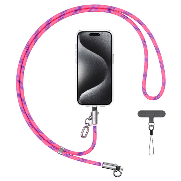 Usams SJ745 2in1 Lanyard With Type C- Lightning 30w Cable