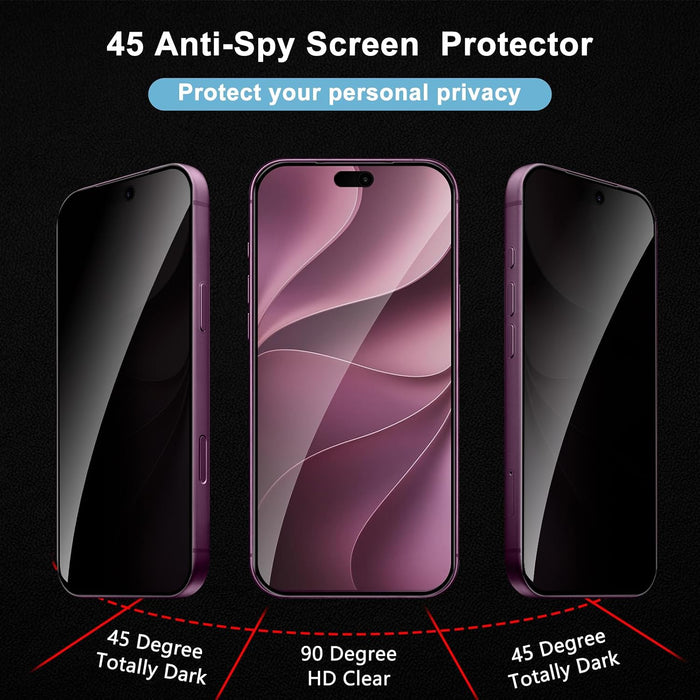 Premium Privacy Carbon Fibre 3D Screen Protector For iPhone 18 Pro Max