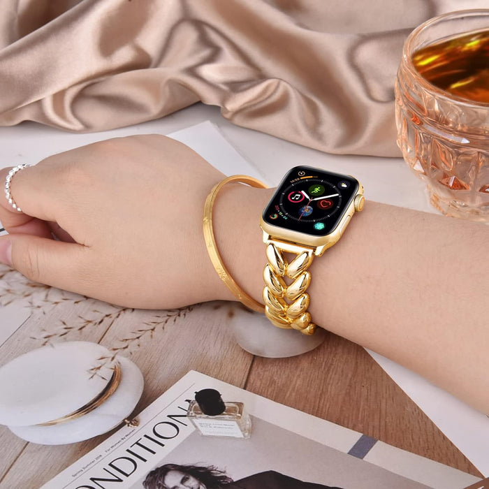 Geneva Metal-W iWatch 44/45/49mm Bracelet