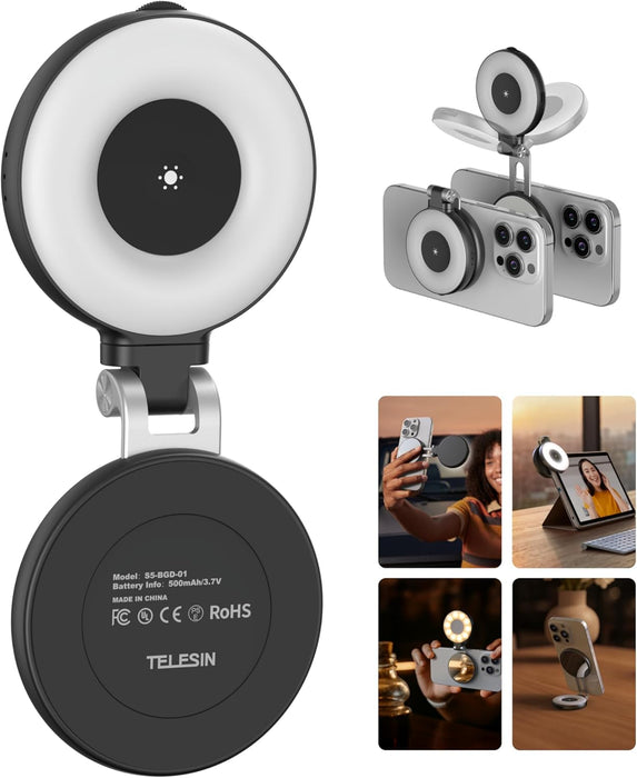 Telesin C03 Magnetic Selfie Ring Light