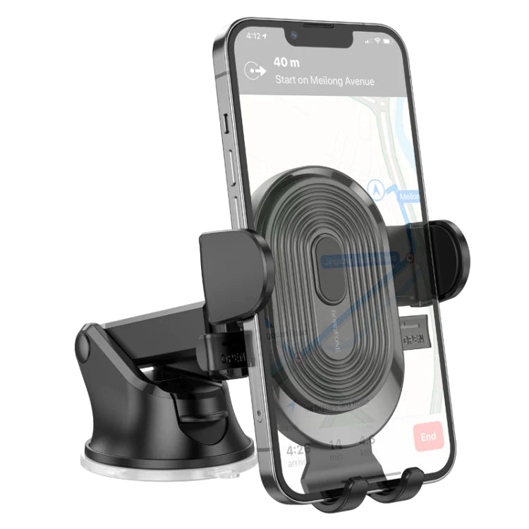 Borofone BH85 Car Center Console One-button Phone Bracket