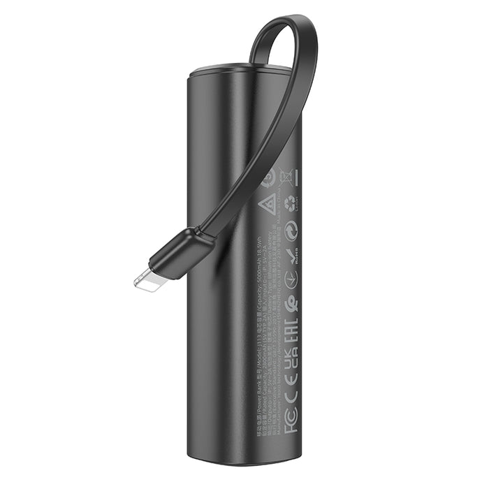Hoco J113 5000mAh Energy-Bar Power Bank With Cable (iP)
