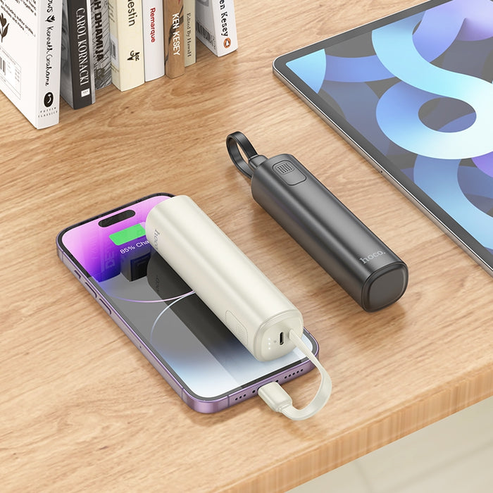 Hoco J113 5000mAh Energy-Bar Power Bank With Cable (iP)