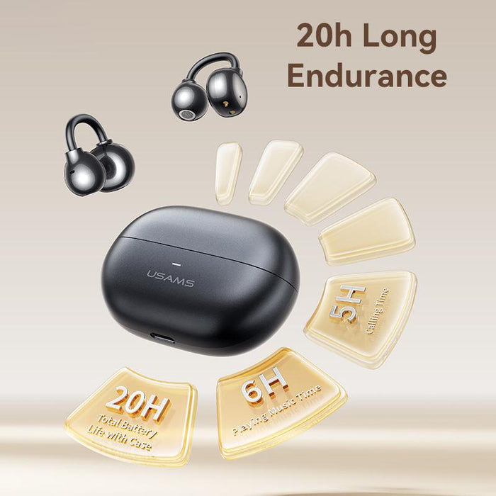 Usams Echo R02 Clip-On Wireless Earphones