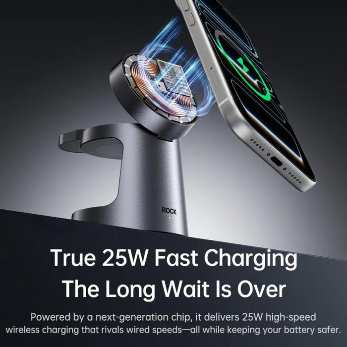 Rock W56 Magnetic Wireless 3in1 Charger