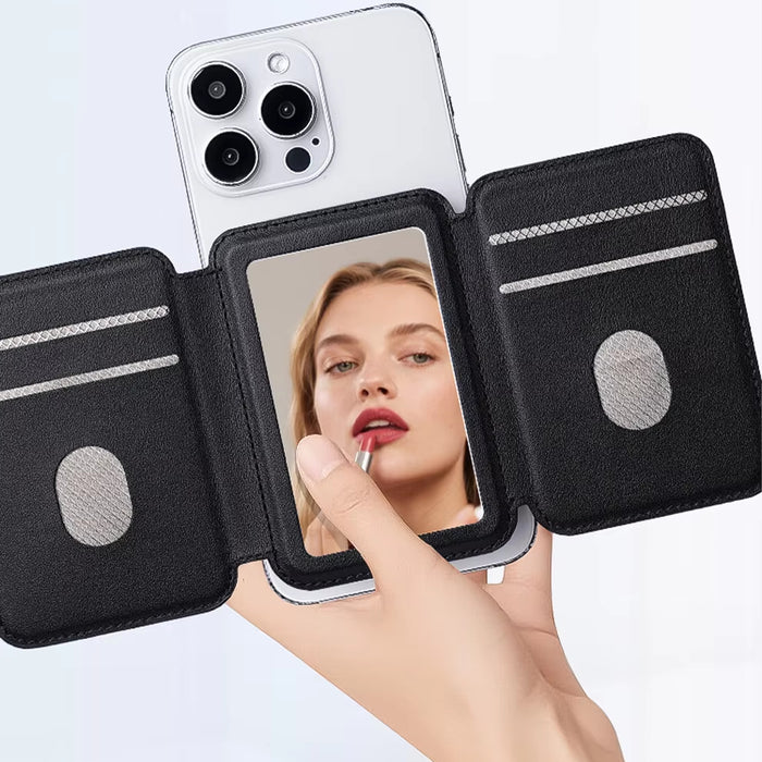 Coteci Card Holder Magnetic Stand Wallet With Mirror TR-061