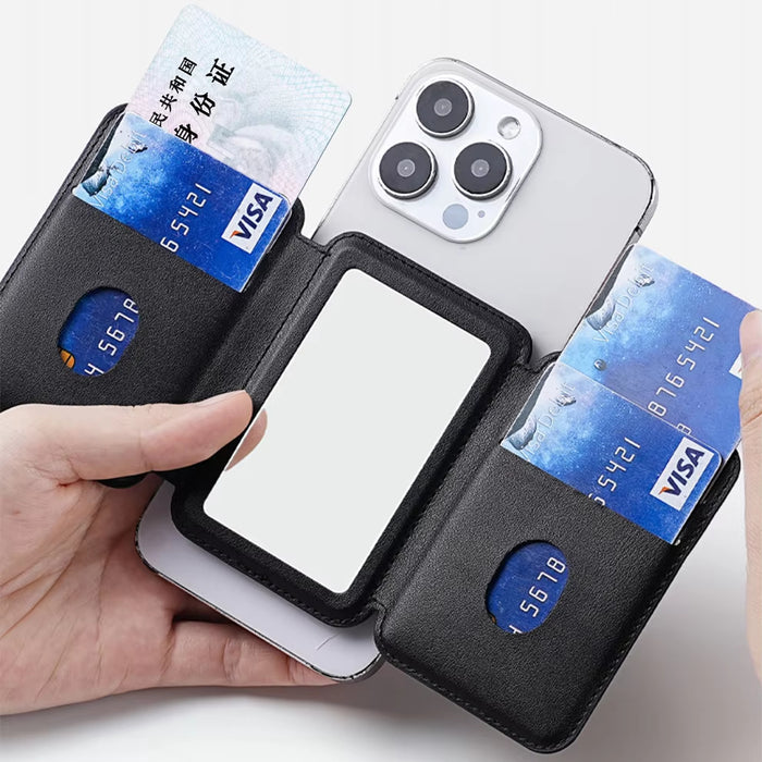 Coteci Card Holder Magnetic Stand Wallet With Mirror TR-061