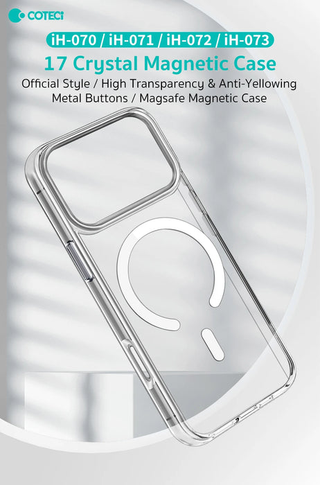 Coteci Official Transparent Magnetic iPhone 17 Pro Case iH-072