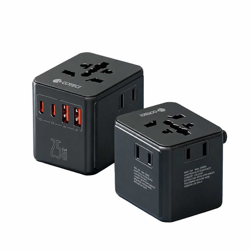 Coteci 25w All In One Travel Fast Charger Adapter