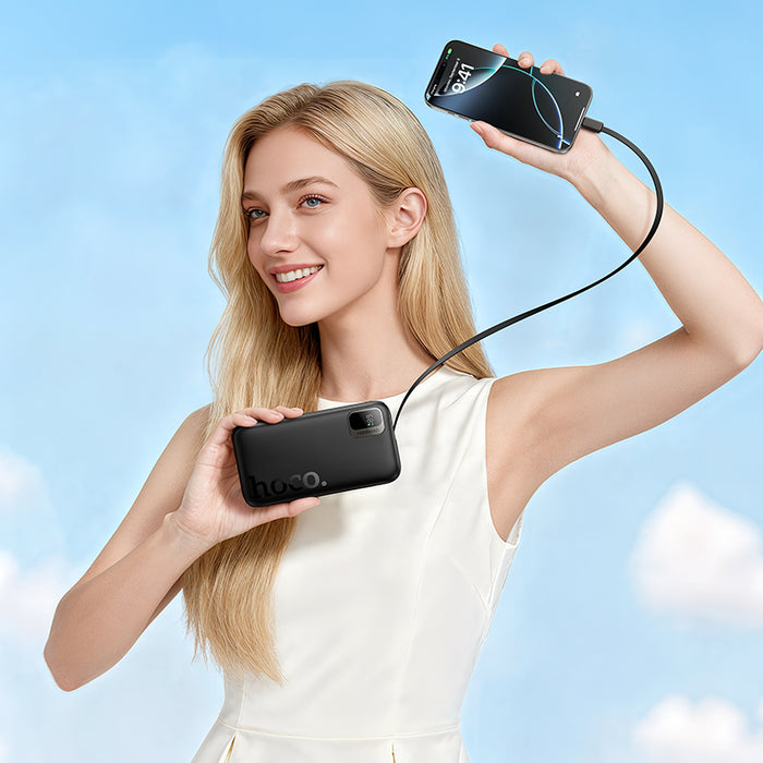 Hoco Q51 PD20W Powerbank With Telescopic Cable 10000mah