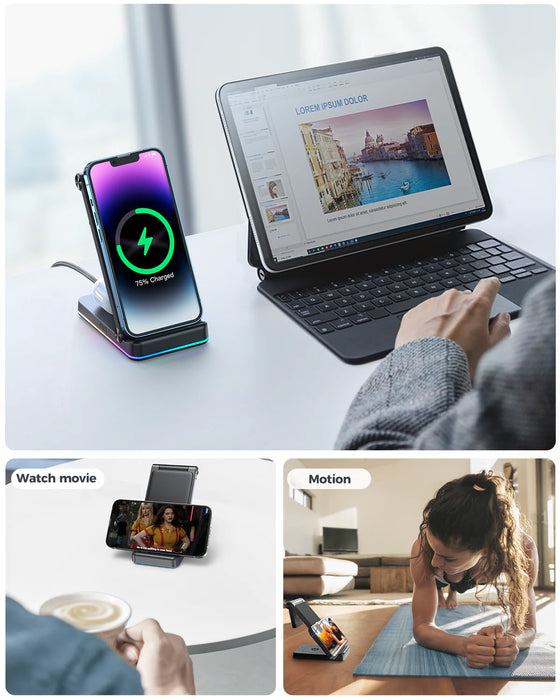 JOYROOM 3 in 1 Foldable Wireless Charging Station