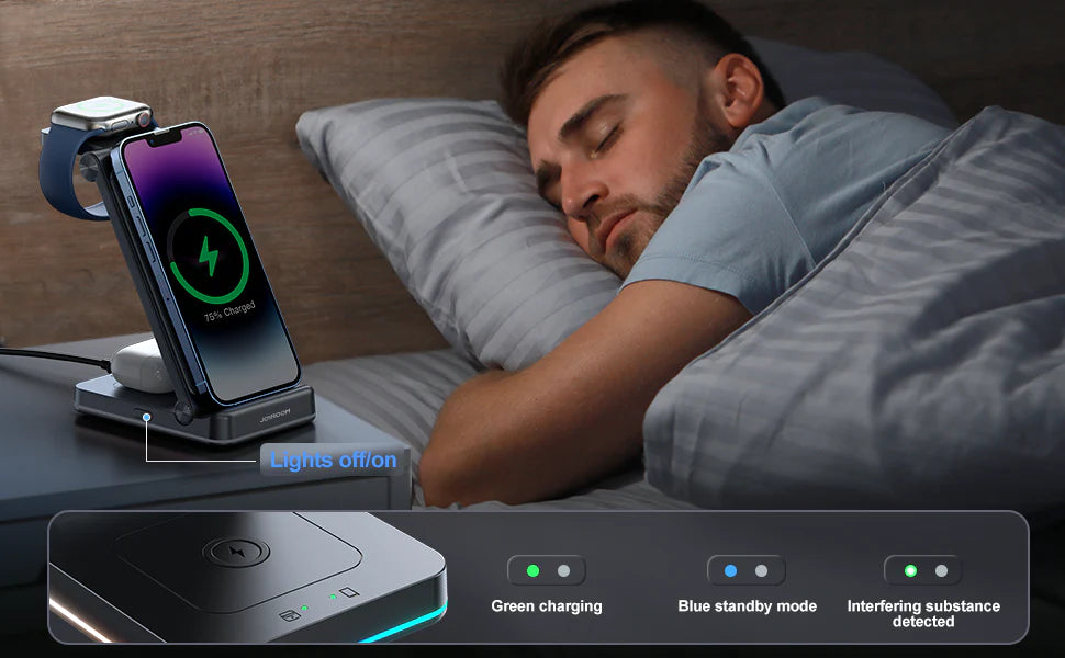 JOYROOM 3 in 1 Foldable Wireless Charging Station