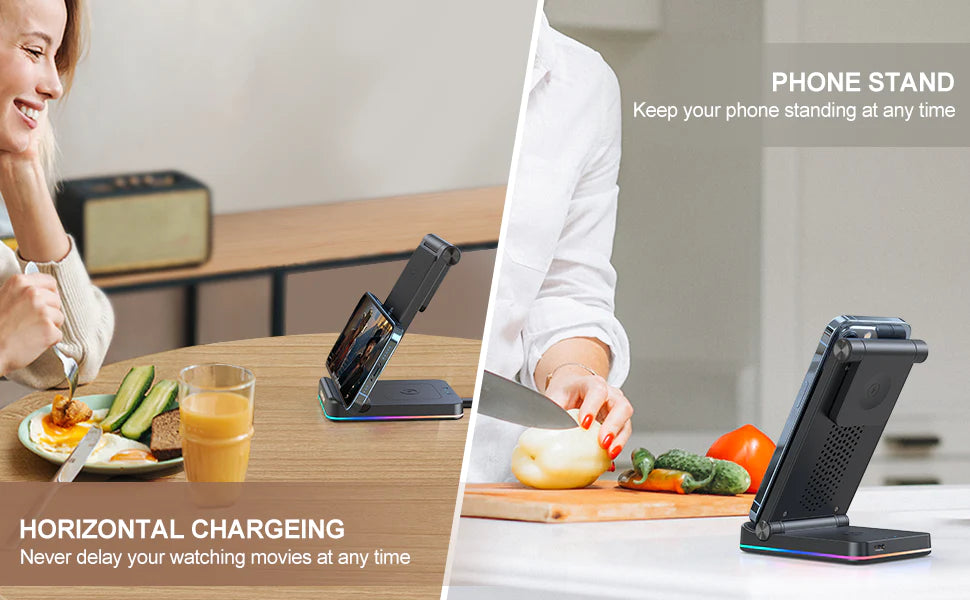 JOYROOM 3 in 1 Foldable Wireless Charging Station