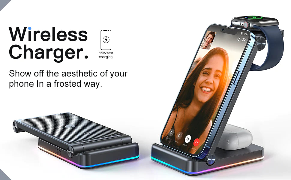 JOYROOM 3 in 1 Foldable Wireless Charging Station