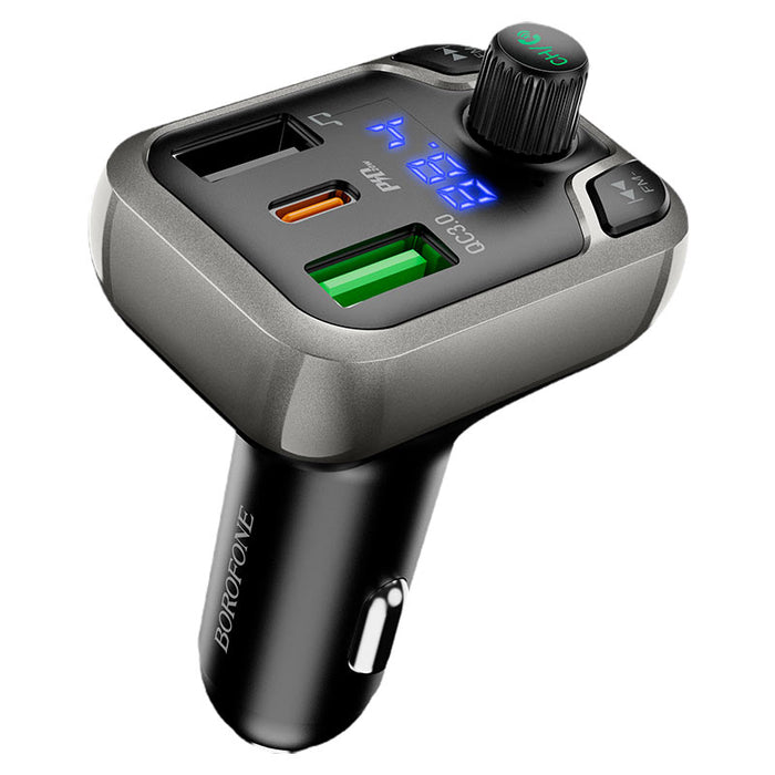 Borofone BC38 Flash Energy In-Car Charger & FM transmitter