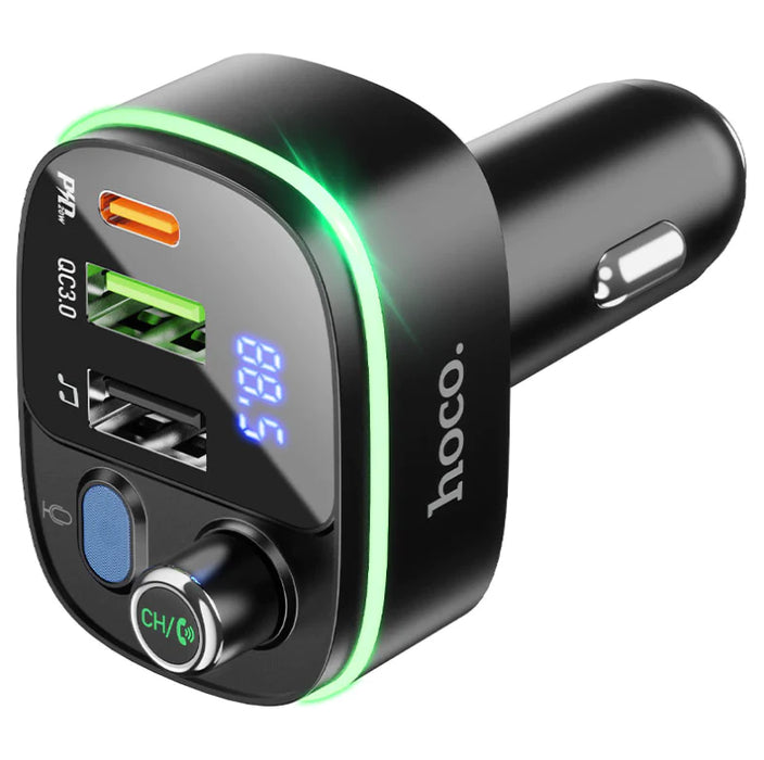 Hoco Multifuncional LED E62 In-Car Wireless FM Transmitter
