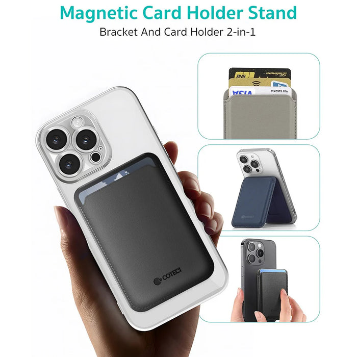 Coteci Card Holder Magnetic Stand wallet