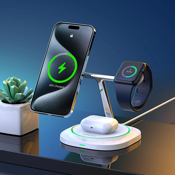 Duzzona W16-01 15W 3in1+ Magnetic Wireless Charging Stand