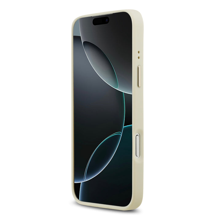 Guess MagSafe Peony Hot Stamp Beige iPhone 18 Pro Max