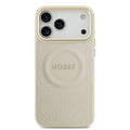 Guess MagSafe Peony Hot Stamp Beige iPhone 18 Pro