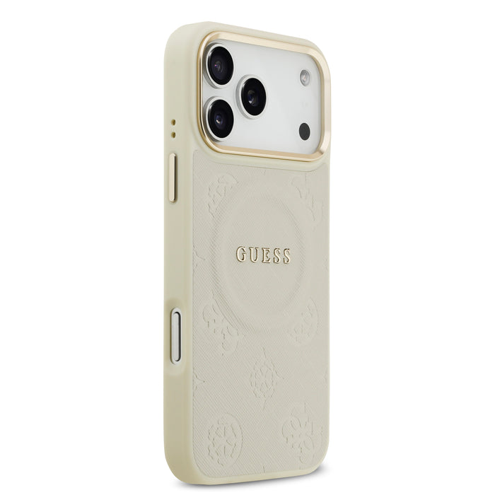 Guess MagSafe Peony Hot Stamp Beige iPhone 18 Pro Max