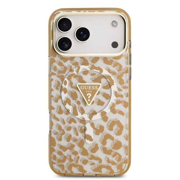 Guess MagSafe Leopard Glitter  iPhone 17 Pro Case