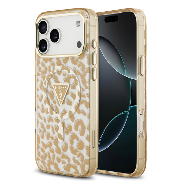 Guess MagSafe Leopard Glitter  iPhone 17 Pro Case