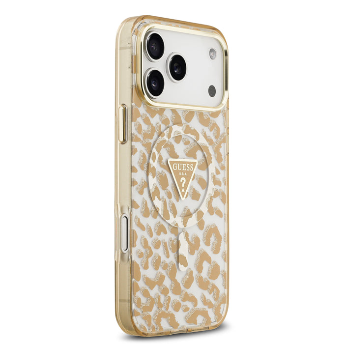 Guess MagSafe Leopard Glitter  iPhone 17 Pro Case