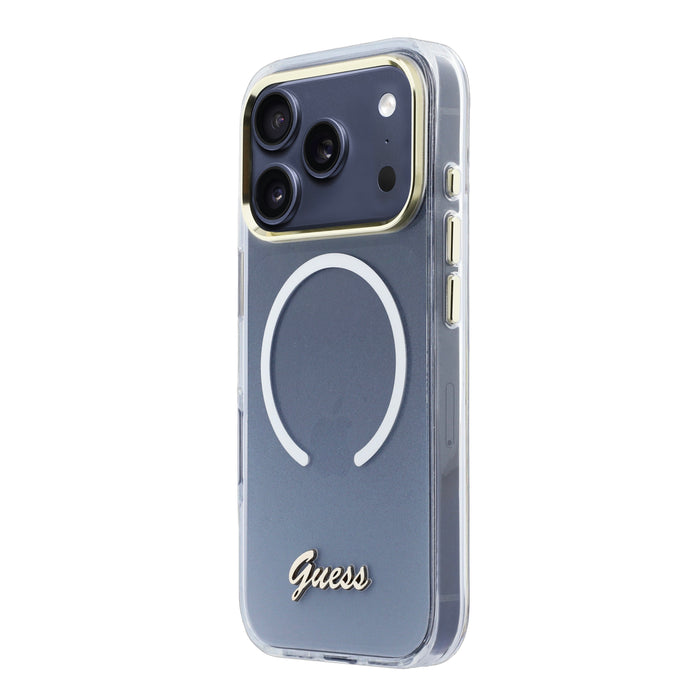 Guess Gradient MagSafe Script Metal iPhone 18 Pro Max Case