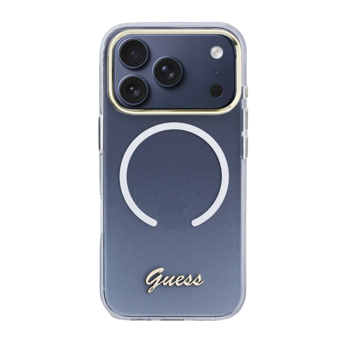 Guess Gradient MagSafe Script Metal iPhone 18 Pro Max Case