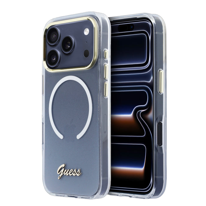 Guess Gradient MagSafe Script Metal iPhone 18 Pro Max Case