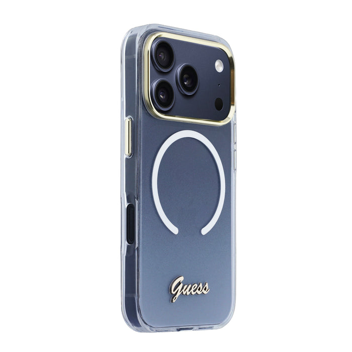 Guess Gradient MagSafe Script Metal iPhone 18 Pro Max Case