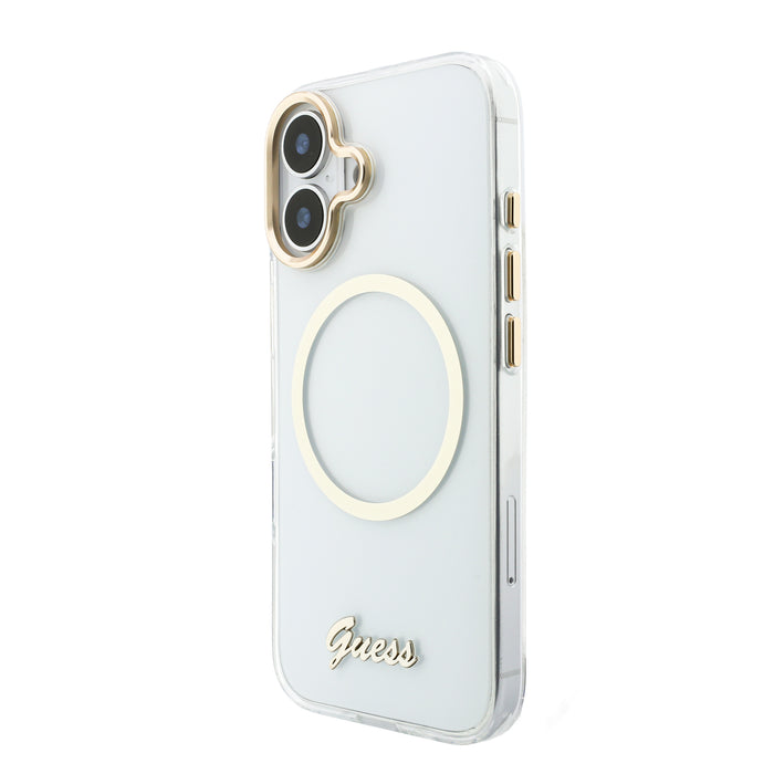GUESS IML Script Metal MagSafe iPhone 17 Case