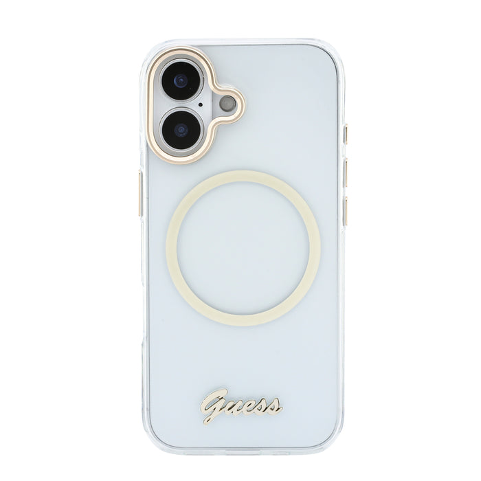 GUESS IML Script Metal MagSafe iPhone 17 Case