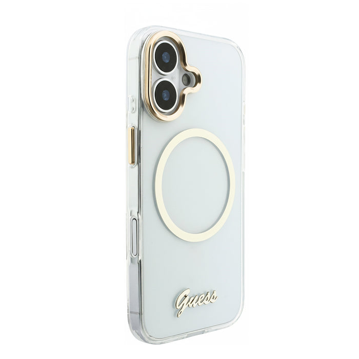 GUESS IML Script Metal MagSafe iPhone 17 Case