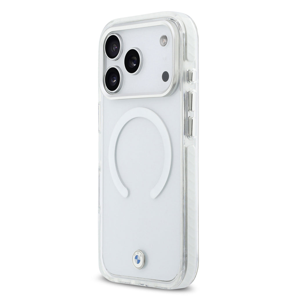 BMW Shockproof IML Metal Logo Transparent iPhone 17 Pro