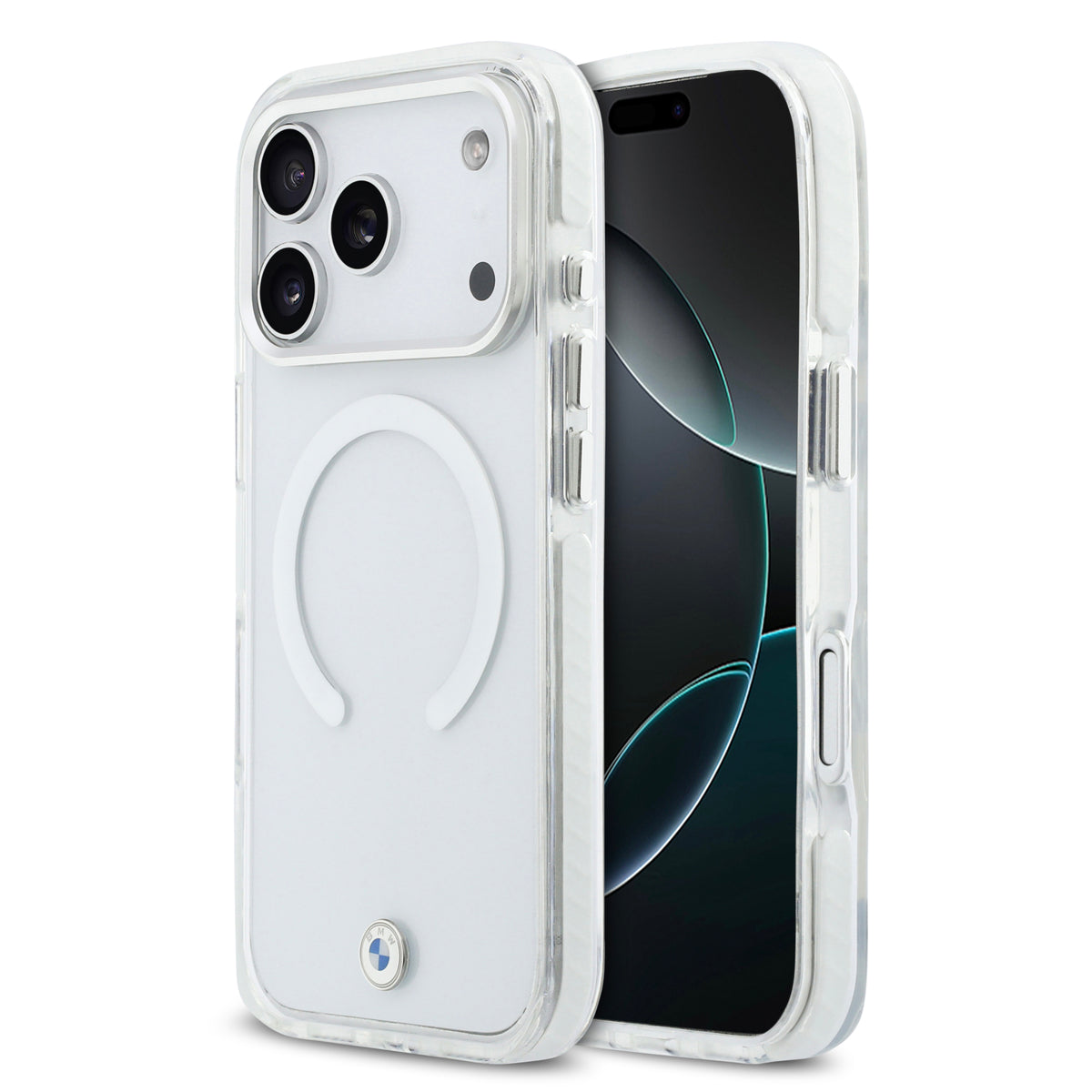 BMW Shockproof IML Metal Logo Transparent iPhone 18 Pro